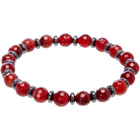 Resim Bordo Akik Erkek Bileklik - E1BLK0410473-F75 