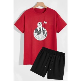Resim Trendypassion Uzay Temalı Şort T-Shirt Eşofman Takımı 