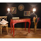 Resim Wooding 120 Cm Çekmeceli Masif Kırmızı Ceviz Dresuar (548588550) Kırmızı 