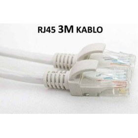 Resim Ethernet Rj45 3 Metre Adsl Internet Kablosu 