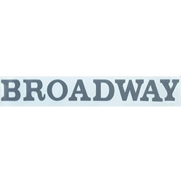 Broadway Kağıt Yazı Eski Model Koyu Gri