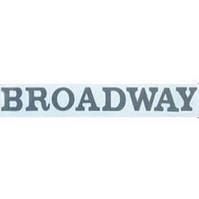 Resim Broadway Kağıt Yazı Eski Model Koyu Gri 