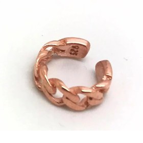 Resim Erer Gümüş Gümüş Zincir Model Kıkırdak Küpe CN963D3 