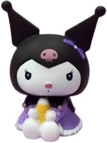 Resim Netavantaj Kawaii Kuromi Plastik Kumbara, Mor, 20 cm, Orta Boy 