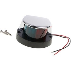 Resim Suntekstore Magideal Led Streamline Marine Boat Pruva Navigasyon Işığı Bi Renkli Kırmızı Yeşil Lensler 