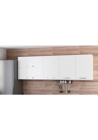 Resim Minar 235 Cm Mutfak Dolabı Beyaz 235-B2-Üst Modül Beyaz 