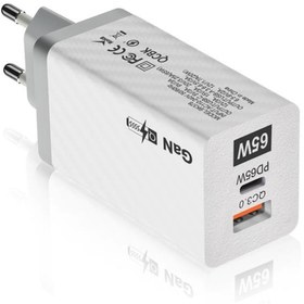 Resim Revix Pd 65w Gan Usb + Type-c Hızlı Şarj Başlığı Şarj Aleti 