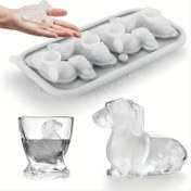 Resim 1 Adet, Yeni Sosis Köpek Buz Kalıbı Evcil Hayvan Şekilli Silikon Mutfak Aksesuarı, İnternette Ünlü Soğutucu Kedi veya Itibari için Gıda Dereceli Çok Esnek Pet Shaped Ice Ball Calipso - Milk Çay Fanlarına Özel Sevimli Tasarım 