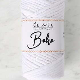 Resim La Mia Boho Beyaz Büküm Makrome İpi - L001 - 33994 