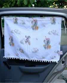 Resim Store Araba Perdesi - Sevimli Fil Temalı Perde 60x50cm 