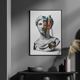 Resim My Own Reality - Frida Kahlo Inspired Wall Art Print - Wooden Frame - Black / 8,3 x 11,7" (21x30) 