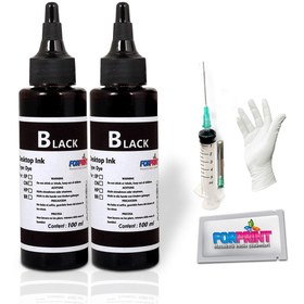 Resim FORPRİNT G3410 Yazıcı Uyumlu Mürekkep Seti 2x100ml Siyah 