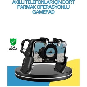 Resim Bfs Dört Parmak Destekli Mobil Gamepad Tetikli Oyun Kontrolcüsü 