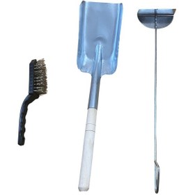 Resim Mobilreyon Şömine Seti, Gelberi,fırça, Kürek Köz Küreği 3'lü Set 