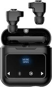 Resim Mistaha N18 BT5.0 Kulakiçi Mikrofon Gürültü İzolasyonlu Gerçek Kablosuz lar Hızlı Eşleştirme Kulak İçi Spor Şarj Kutusu Dokunmatik Kontrol MP3 Müzik Çalar Ekran Destekli TF Kartı 