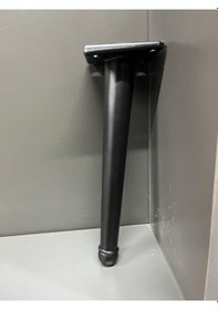 Resim Bone X Metal Ayak 15cm Mat Siyah Koltuk Puf Dolap Tv Ünite Modern Mobilya Ayağı Komidin Konsol 