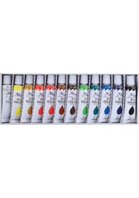 Resim Masis 12 Renk Yağlı Boya Seti 9 ML Tüp 