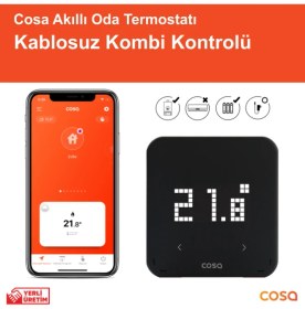 Resim Cosa Akıllı Oda Termostatı Kablosuz Kombi Kontrolü P4TR-21 