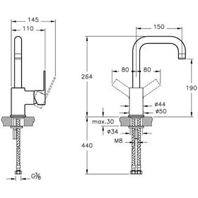 Resim Artema A41939 Flo S Döner Borulu Lavabo Bataryası 