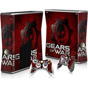 Resim Aircraft Jzcat Xbox360 Slim Konsol Tam Gövde Çıkartması Ve Joystick Çıkartması-19 