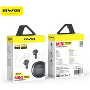 Resim T87 Bk Awei T87 Kulaklık Bluetooth 5.3 Kulaklık Kablosuz Bluetooth Kulaklık Dokunmatik Kontrol Stereo Kulaklık Su Geçirmez Spor Kulaklık 