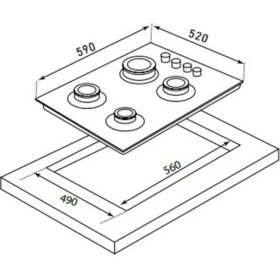 Resim Çetintaş W5264 Ts Airfry (Yağsız Fritöz) Ankastre Fırın 
