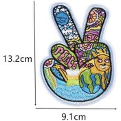 Resim Nakış Demir On Yamalar Giyim Dıy Çizgili Giysi Çıkartmaları F 