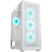 Resim Cougar MX220 Psu Yok 4xargb Fan USB 3.0 Type-C Mıdı Tower Gamıng Kasa Beyaz 