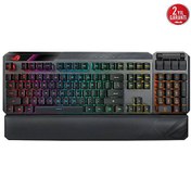 Resim Asus ROG CLAYMORE II Türkçe Q RGB Bilek Desteği Mekanik Gaming Kablosuz Klavye 