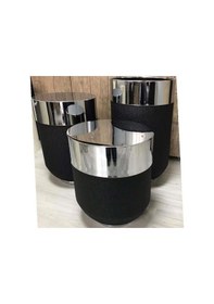 Resim Dekoratif Büyük Gümüş Masa, Darbuka Masa 60 Cm 