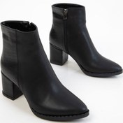 Resim SOHO Siyah-Siyah Kroko Kadın Bot & Bootie 16560 