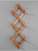 Resim BARAN Ahşap Duvar Askısı Akordiyon Askı Kapı Askısı 10 Topuzlu 