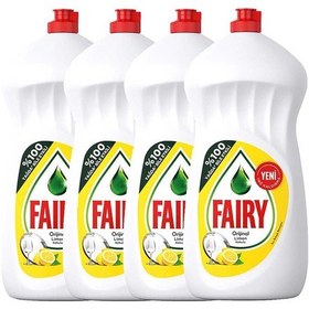 Resim Fairy Limon Kokulu Sıvı Bulaşık Deterjanı 4 x 1350 ML 