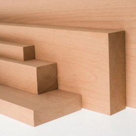 Resim ECS Ahşap Kayın Çıta Taslak Tahta Blok Planyalı Kereste 