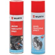Resim Würth Motor Temizleyici 500 Ml + Fren Balata Spreyi 500 Ml 