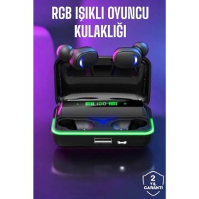 Resim Techno Stock Bluetooth Kulaklık Powerbankli Yüksek Ses Kaliteli Şarj Göstergeli 