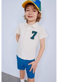 Resim DeFacto Erkek Bebek Polo Yaka Baskılı Pike Kısa Kollu Tişört E1126A525SMER105 