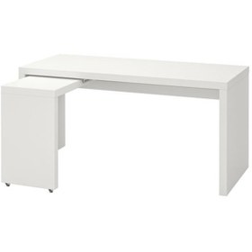 Resim IKEA Malm Beyaz Çalışma Masası 151x65 