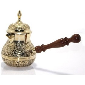 Resim Pirinç Cezve 6.5'' İnç Çok Renkli 