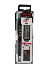 Resim Rotring Tikky Versatil Kalem 0.7 MM Okul Seti Bordo 