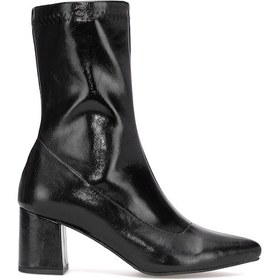 Resim Elit Pm08 K1783-2 Kadın Topuklu Bot Siyah Siyah 