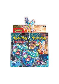 Resim Pokemon Oyun Kartı Tcg Scarlet & Violet Stellar Crown Lisanssız Booster Pack - 4 Paket 40 Kart 