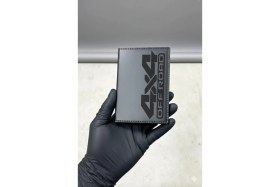 Resim 4x4 Off Road Motifli Deri Dikişli Araç Ruhsat Kabı , Motor Ruhsat Kılıfı 