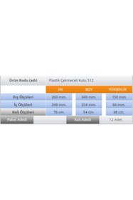 Resim Sembol Plastik Çekmeceli Kutu 512 