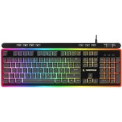 Resim Rampage Shıne K14 Kablolu Rgb Backlıght Membrane Oyuncu Klavye 