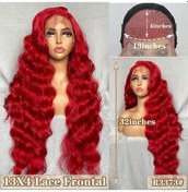 Resim X-tress Uzun Düz Katmanlı Peruk 13x4 Dantel Frontal Ücretsiz Bölüm Sentetik Saç 13x4-r3373-wave 32 İnç 