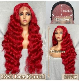 Resim X-tress Uzun Düz Katmanlı Peruk 13x4 Dantel Frontal Ücretsiz Bölüm Sentetik Saç 13x4-r3373-wave 32 İnç 