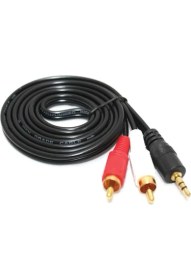 Resim Platoon 1.5 Metre 3.5mm Stereo 2rca Kablo Stereo Lale Stereo Rca 