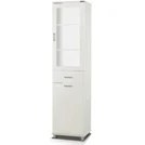 Resim Evistro Lake Banyo Boy Dolabı Çamaşır Sepetli Pleksi Cam Kapaklı 