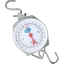 Resim 100 kg Kapasiteli Askılı Terazi - Dayanıklı, Net Kadranlı, Çift Ölçü Birimli, Endüstriyel ve Dış Me 